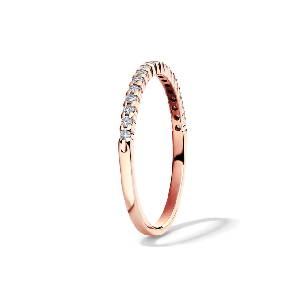 Lab Grown Diamond Anniversary Band in 10k Rose Gold (1/7 ct. tw.)  – Image 3 of 4