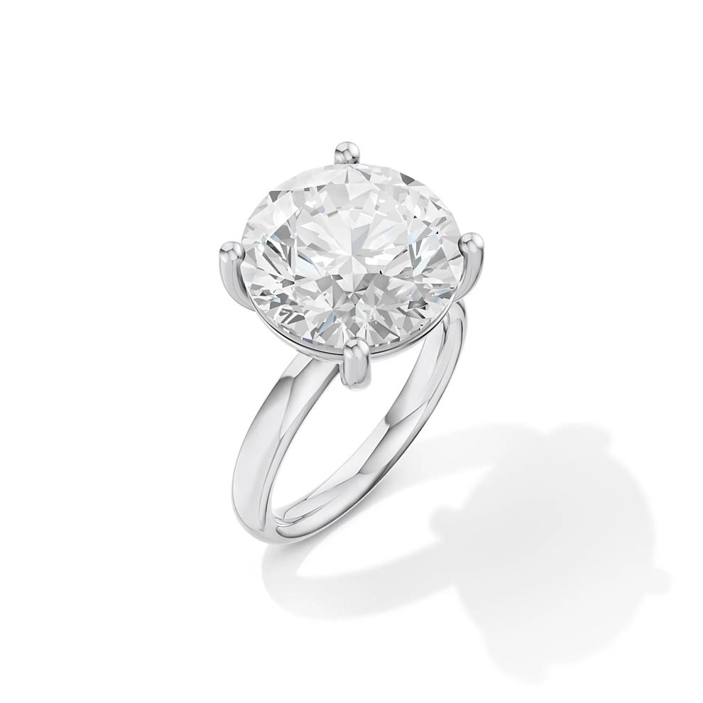 Lab Grown Diamond Round Solitaire Ring in 14K White Gold (9 ct.) – Image 4 of 4