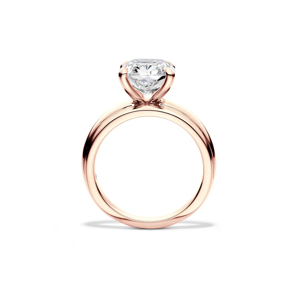 Maeve Lab Grown Diamond Elongated Cushion Engagement Ring in 14K Rose Gold (4 ct. tw.) – Image 2 of 4