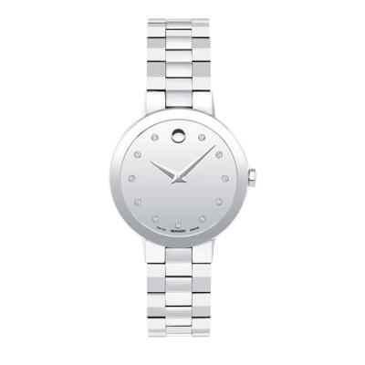 Ladies' Sapphire Watch in Stainless Steel, 28MM
