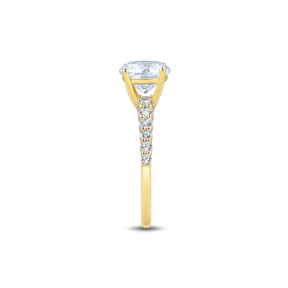 Lab Grown Diamond Engagement Ring in 14K Yellow Gold (2 1/3 ct. tw.) – Image 3 of 3