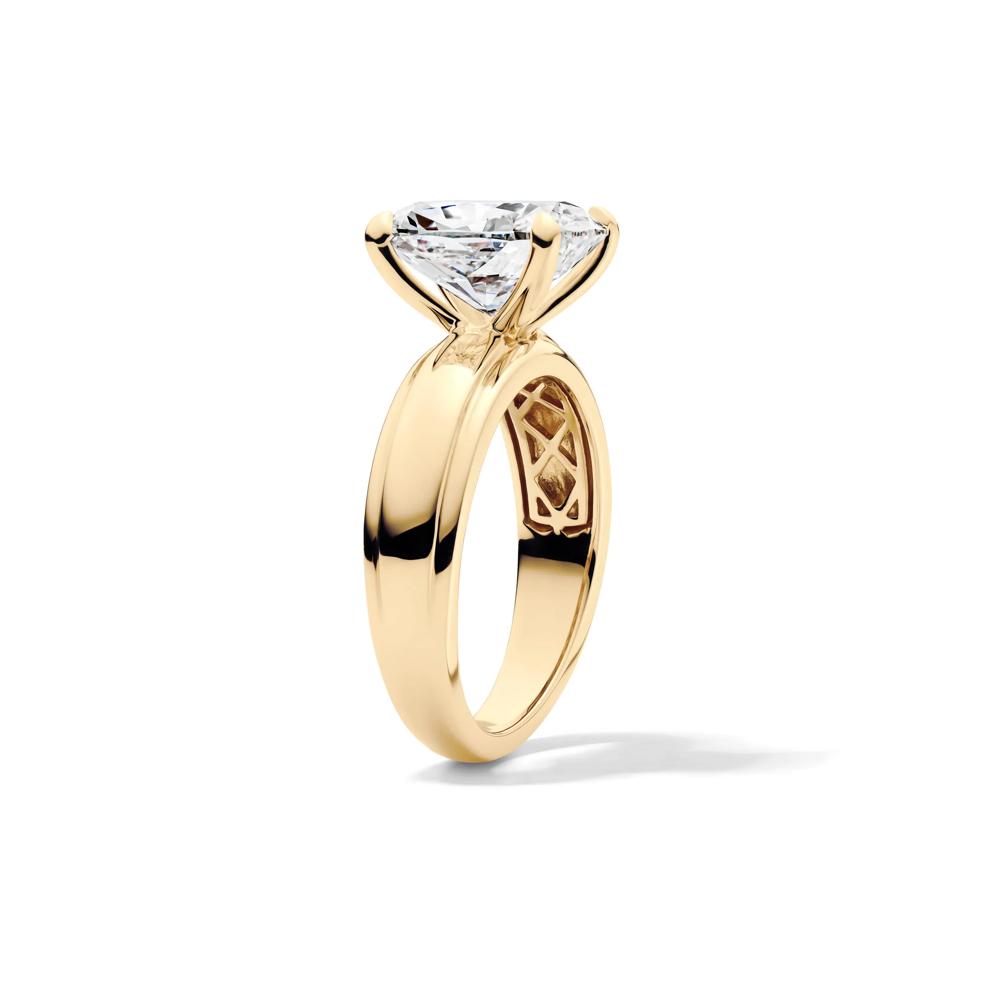 Maeve Lab Grown Diamond Elongated Cushion Engagement Ring in 14K Yellow Gold (4 ct. tw.) – Image 3 of 5