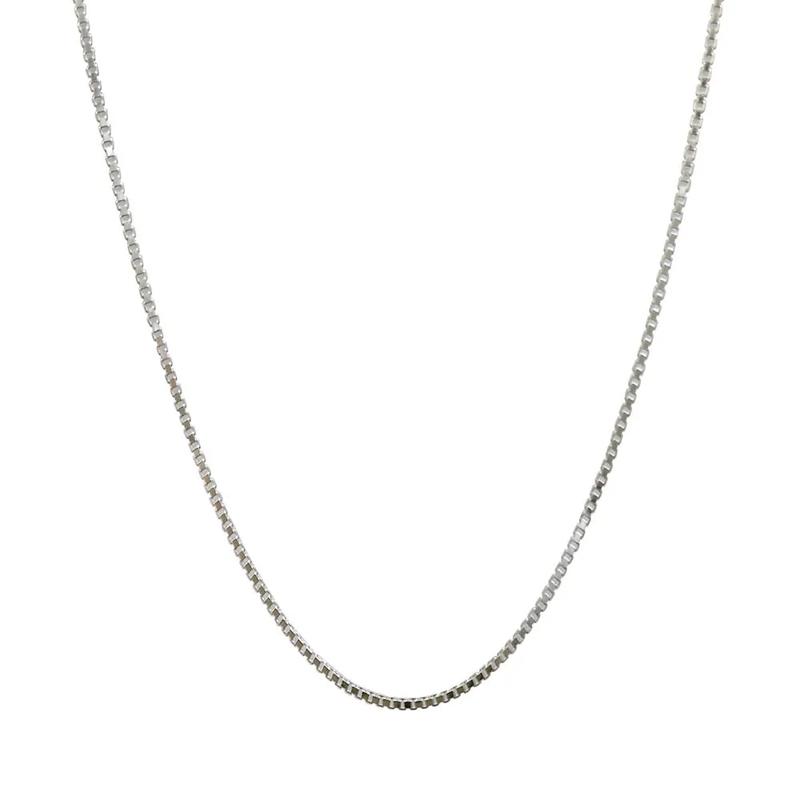 Box Chain in Sterling Silver, 20&quot; – Image 1 of 3