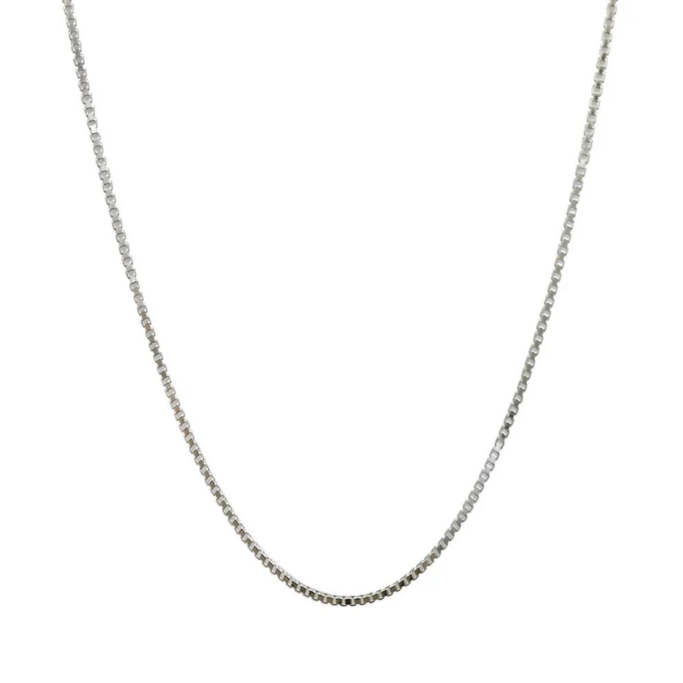 Box Chain in Sterling Silver, 20" – Image 1 of 5