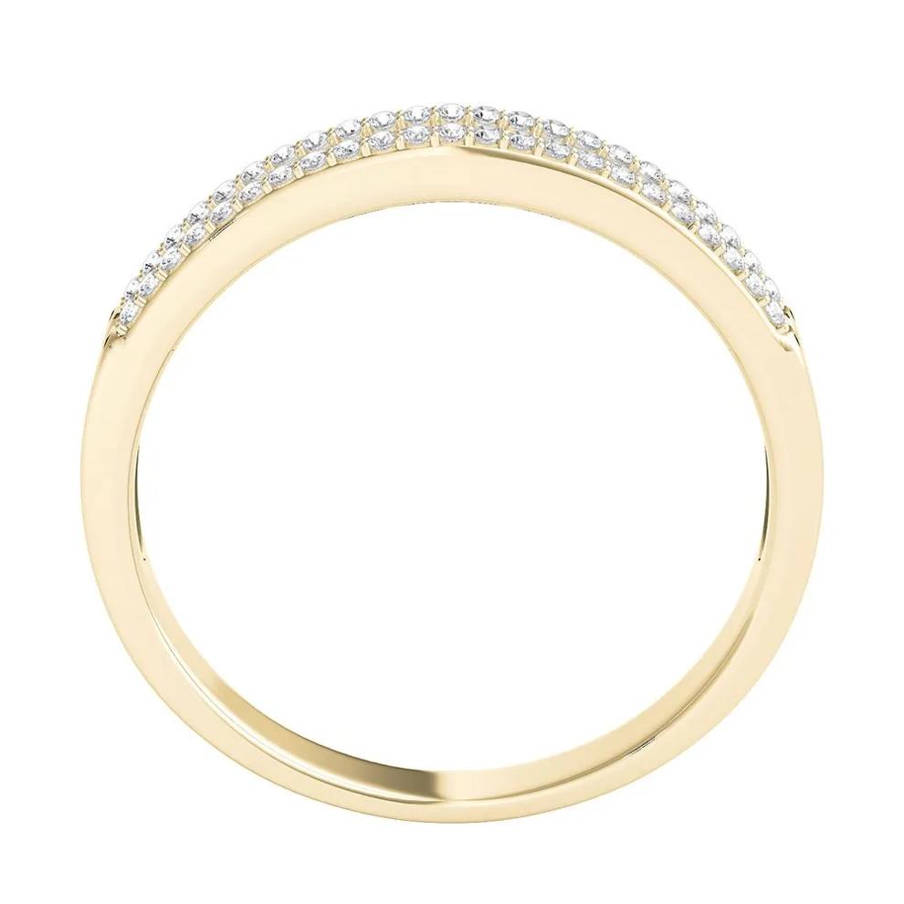 Baguette &amp; Pave Diamond Wedding Band (1/4 ct. tw.) – Image 3 of 4