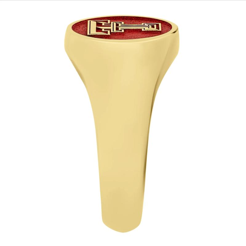 Texas Tech Signet Ring in 14K Yellow Gold – Image 3 of 3