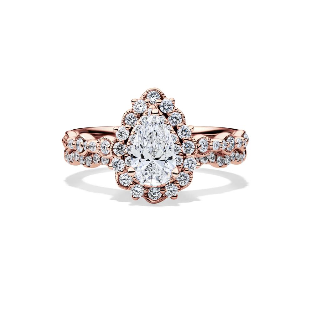 Alice Lab Grown Diamond Bridal Set in 14K Rose Gold (1 3/8 ct. tw.) – Image 1 of 6