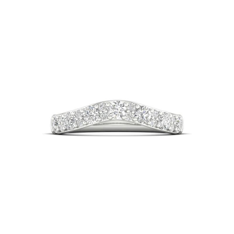 Lab Grown Diamond Contour Band in 14K White Gold &#40;3/4 ct. tw.&#41; – Image 1 of 4
