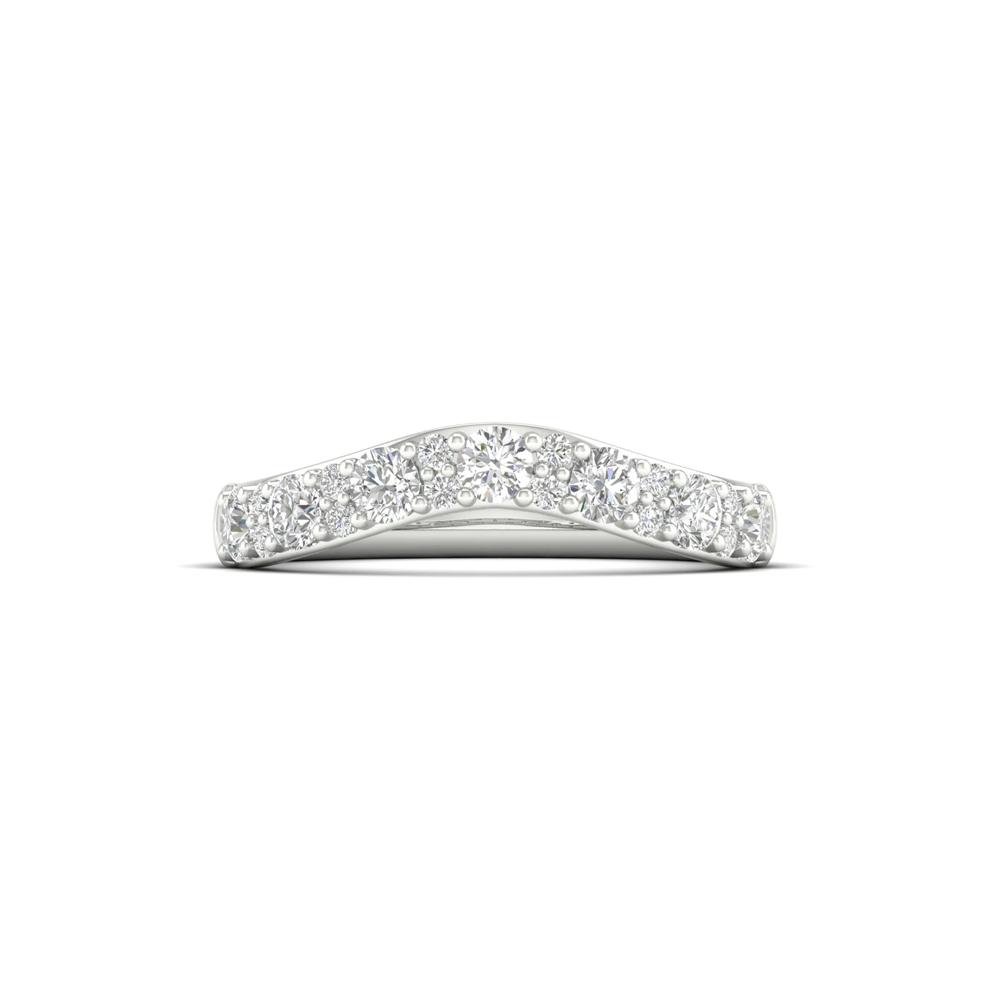 Lab Grown Diamond Contour Band in 14K White Gold (3/4 ct. tw.) – Image 1 of 4