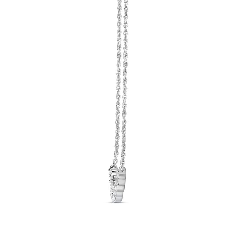 Lab Grown Graduated Diamond Necklace in 14K White Gold &#40;1 ct. tw.&#41; – Image 2 of 3