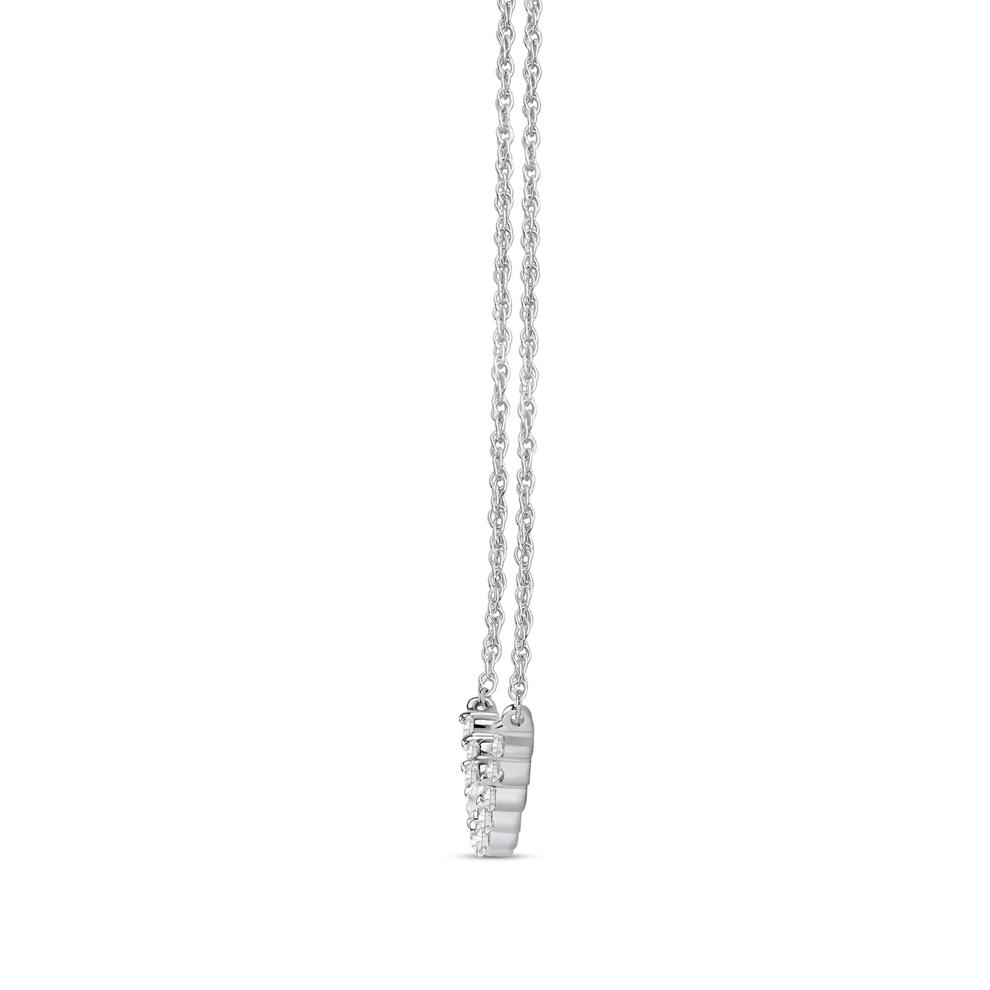 Lab Grown Graduated Diamond Necklace in 14K White Gold (1 ct. tw.) – Image 2 of 3