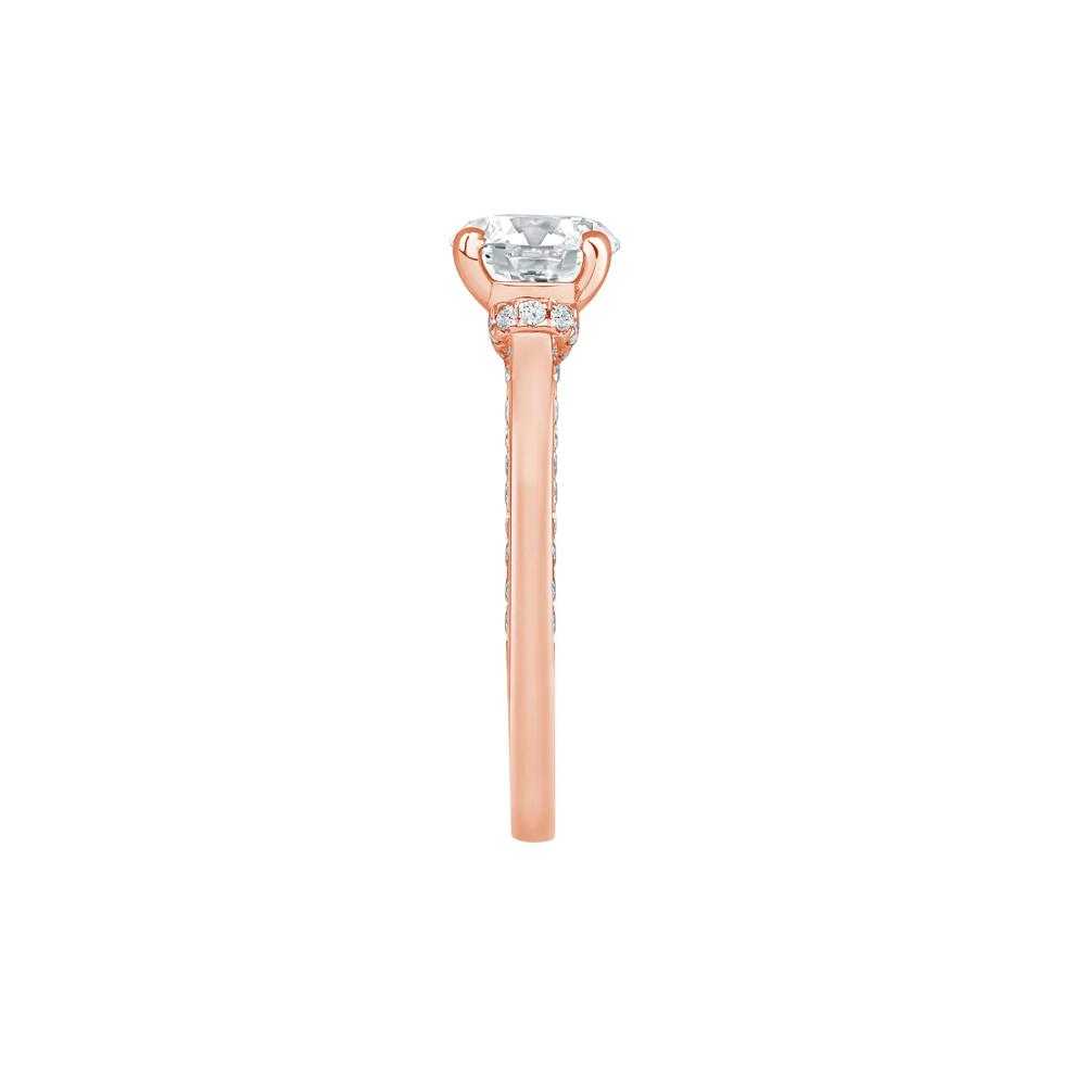 Abigail Lab Grown Diamond Engagement Ring in 14K Rose Gold (2 ct. tw.) – Image 3 of 4