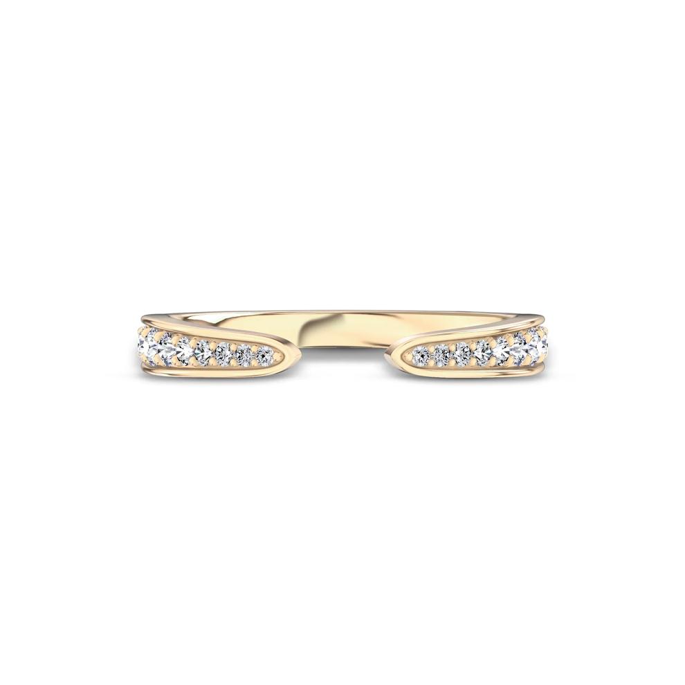 Diamond Graduated Channel Open Band in 10K Yellow Gold (1/4 ct. tw.) – Image 1 of 4