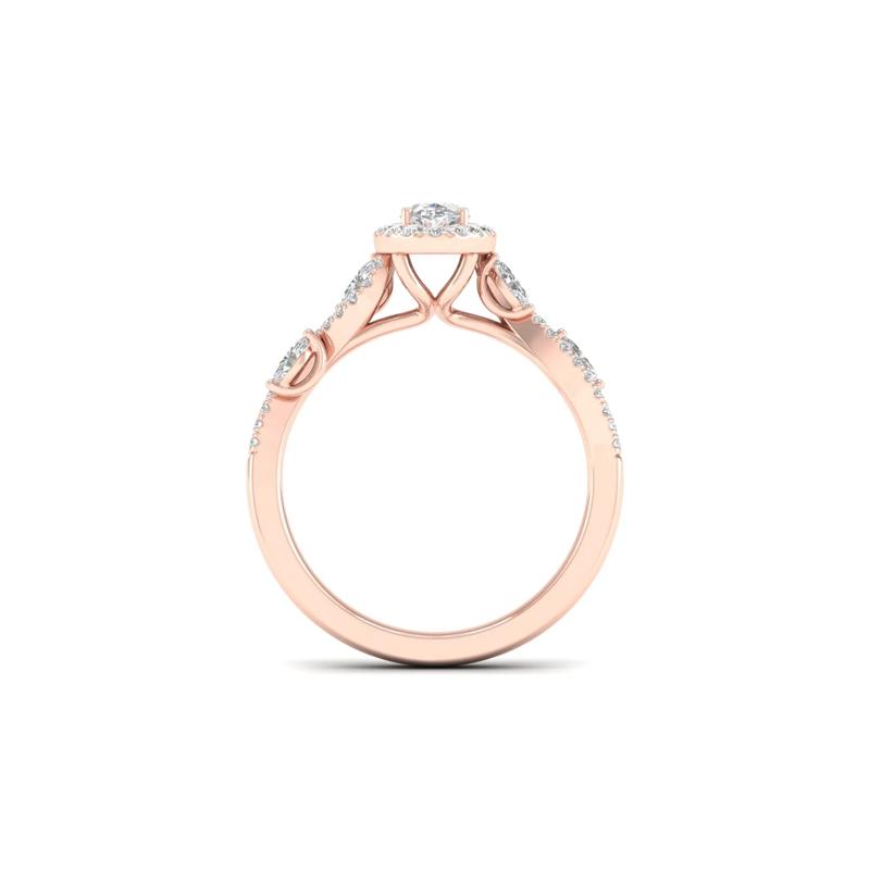 3/4 ct. tw. Diamond Engagement Ring in 14K Rose Gold – Image 2 of 5