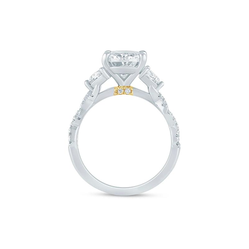 Natalie Lab Grown Diamond Engagement Ring in 14K White and Yellow Gold (3 5/8 ct. tw.) – Image 2 of 4