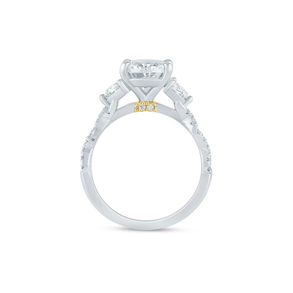 Natalie Lab Grown Diamond Engagement Ring in 14K White and Yellow Gold (3 5/8 ct. tw.) – Image 2 of 4