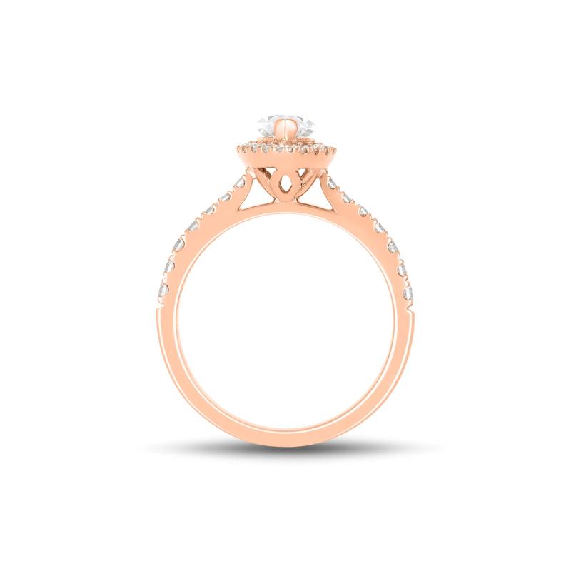 Lab Grown Diamond Marquise-Cut Engagement Ring in 14K Rose Gold (1 1/2 ct. tw.) – Image 2 of 3