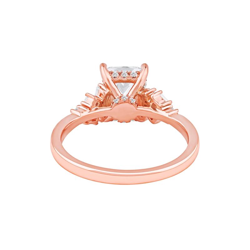 Jolie Lab Grown Diamond Radiant-Cut Engagement Ring in 14K Rose Gold (2 3/8 ct. tw.) – Image 4 of 5