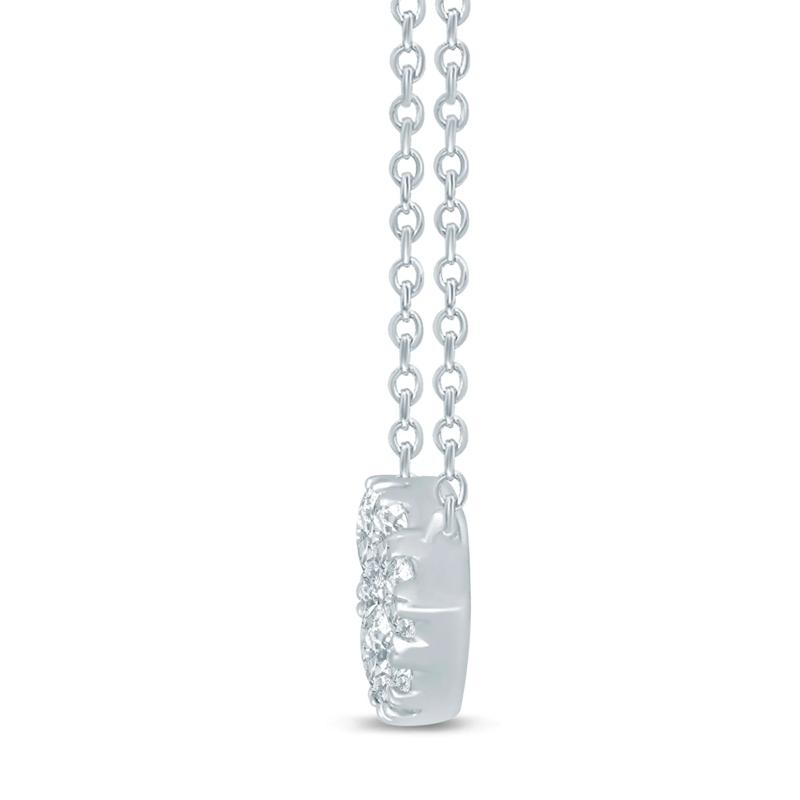 Diamond Pendant in 10K White Gold &#40;1/4 ct. tw.&#41; – Image 2 of 3