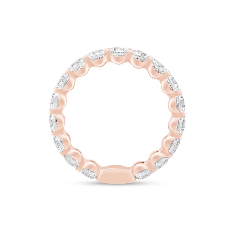 Round-Cut Sizeable Diamond Eternity Band in 14K Rose Gold &#40;3 ct. tw.&#41; – Image 2 of 3