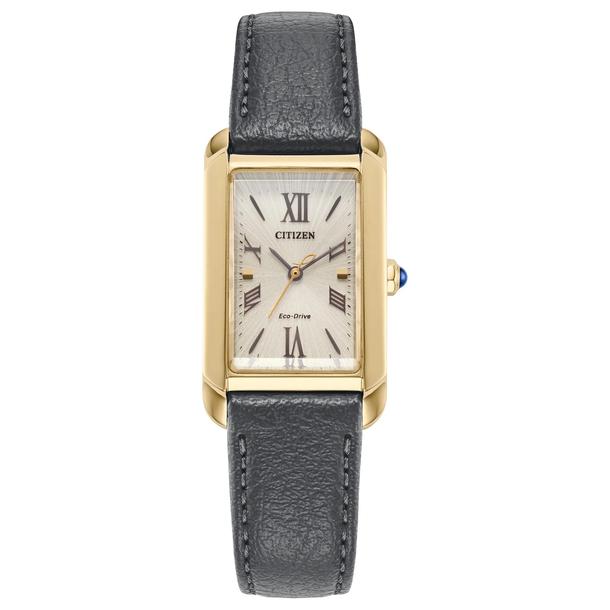 Citizen® Eco™ Ladies' L. Bianca Watch in Black Leather