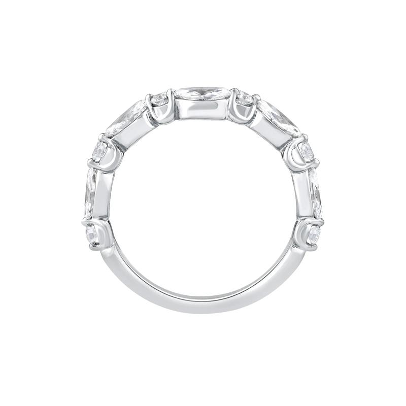Lab Grown Diamond Contour Band in 14K White Gold &#40;1 ct. tw.&#41; – Image 2 of 3