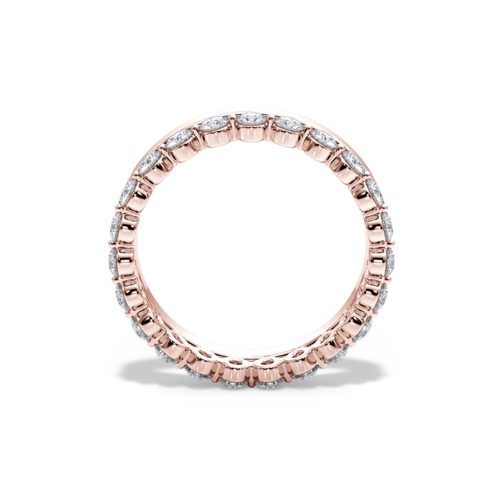 Diamond Shared Prong Stack Eternity Band in 14K Rose Gold (1 ct. tw.) – Image 2 of 4