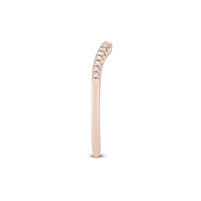 Diamond Contour Band in 14K Rose Gold &#40;1/7 ct. tw.&#41; – Image 3 of 3