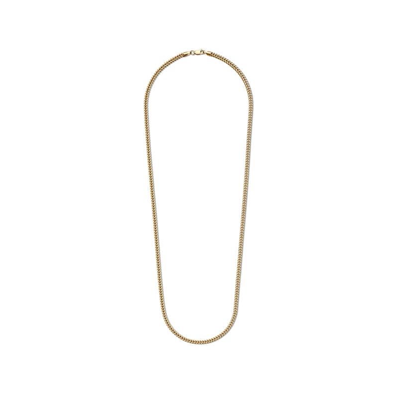 Square Franco Link Chain in 14K Yellow Gold, 3MM, 24&rdquo; – Image 2 of 3