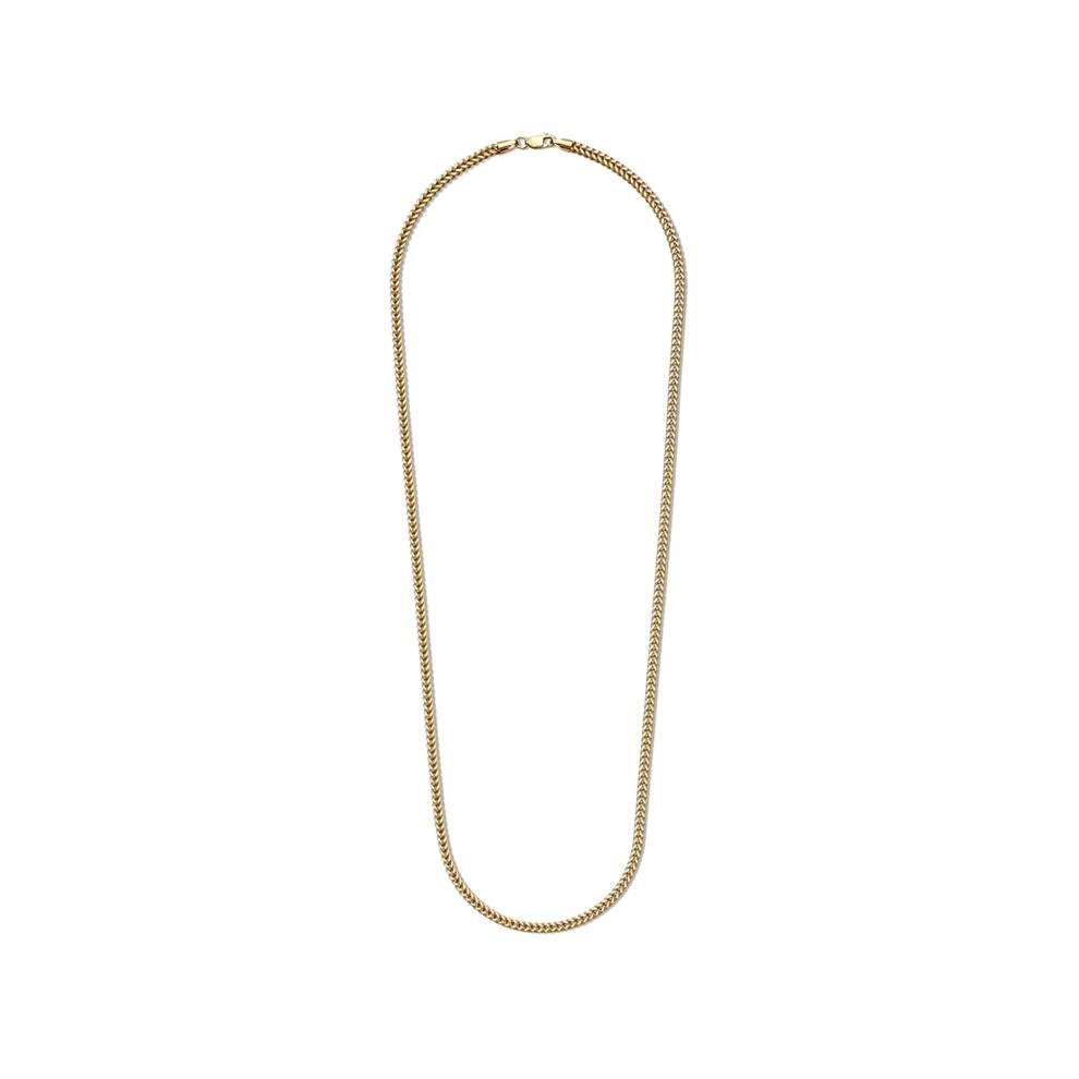 Square Franco Link Chain in 14K Yellow Gold, 3MM, 24&rdquo; – Image 2 of 6