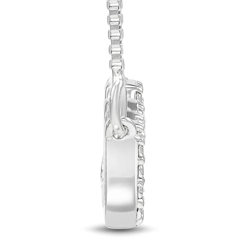 USA Diamond Accent Pendant in Sterling Silver &amp; 14K Rose Gold – Image 2 of 3