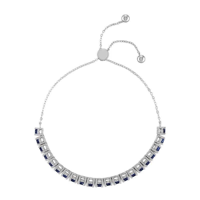 Sapphire Bolo Bracelet in Sterling Silver – Image 2 of 2