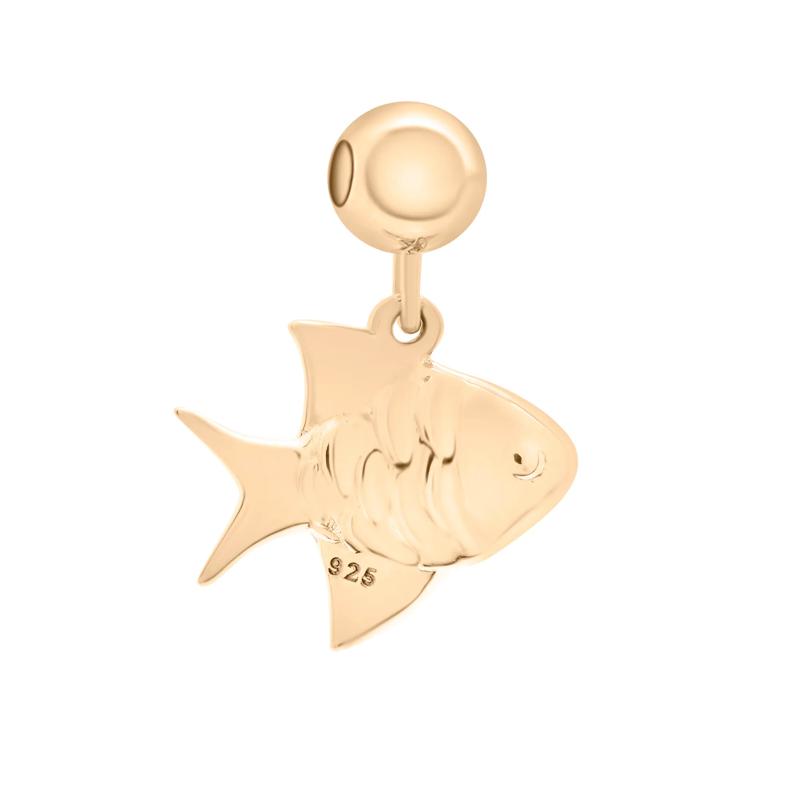 Fish Bead Charm in Vermeil – Image 3 of 3