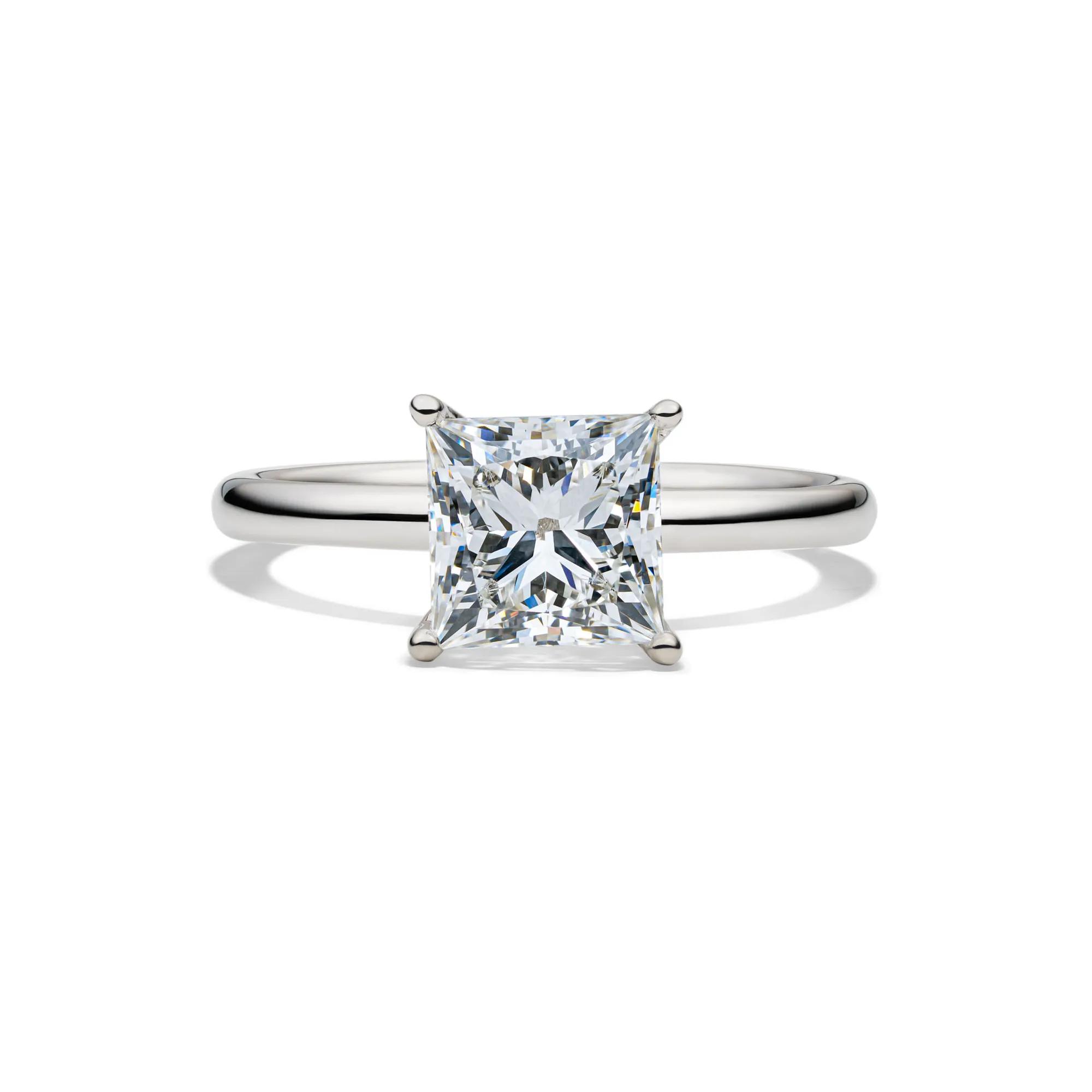 Helzberg Lab Grown Diamonds Lab Grown Diamond Princess Solitaire (2 ct.)