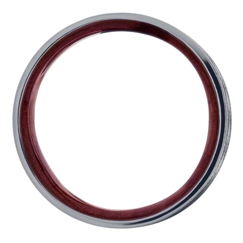 Men's Maori Band with Koa Wood in Tantalum, 7MM – Image 2 of 3