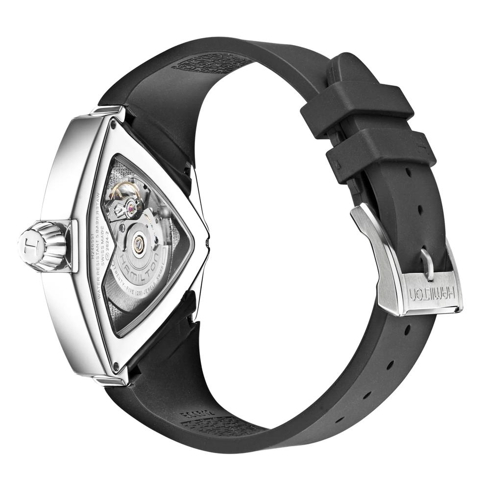 Men's Ventura XXL Auto Watch with Black Rubber Strap – Image 3 of 4