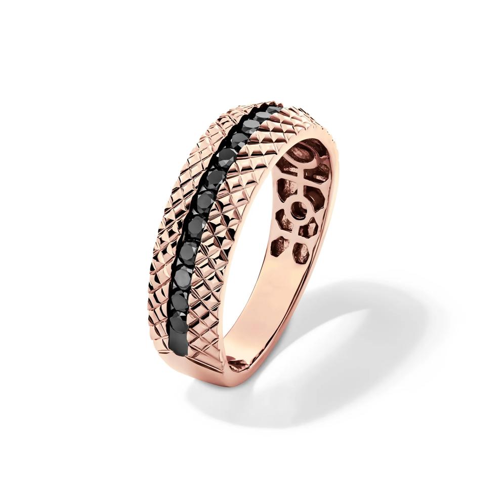 Black Diamond Band in 10K Rose Gold (1/2 ct. tw.) – Image 4 of 4