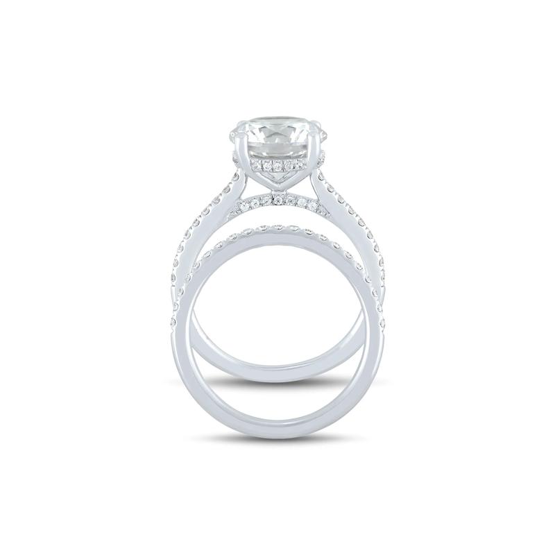 Lab Grown Diamond Engagement Set in 14K White Gold &#40;4 ct. tw.&#41; – Image 2 of 6