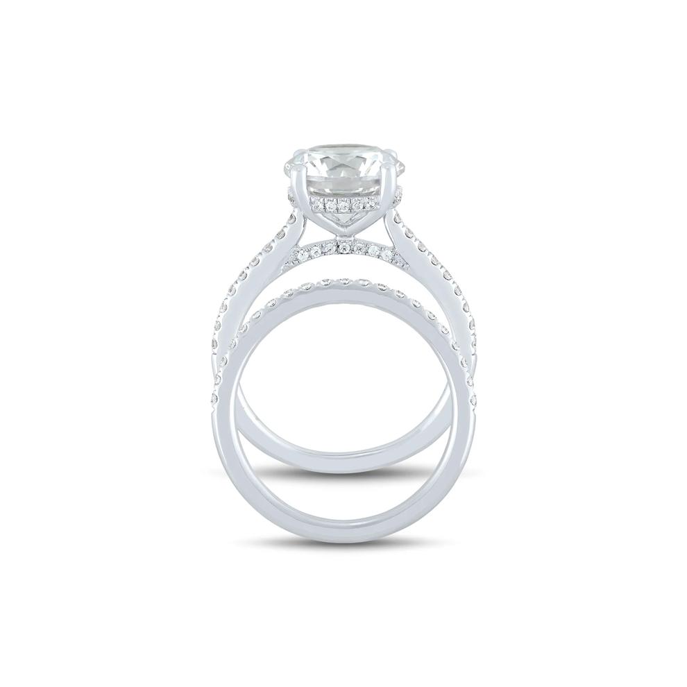 Lab Grown Diamond Engagement Set in 14K White Gold (4 ct. tw.) – Image 2 of 6