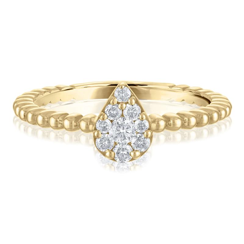 Diamond Promise Ring in 10K Yellow Gold &#40;1/4 ct. tw.&#41; – Image 1 of 3