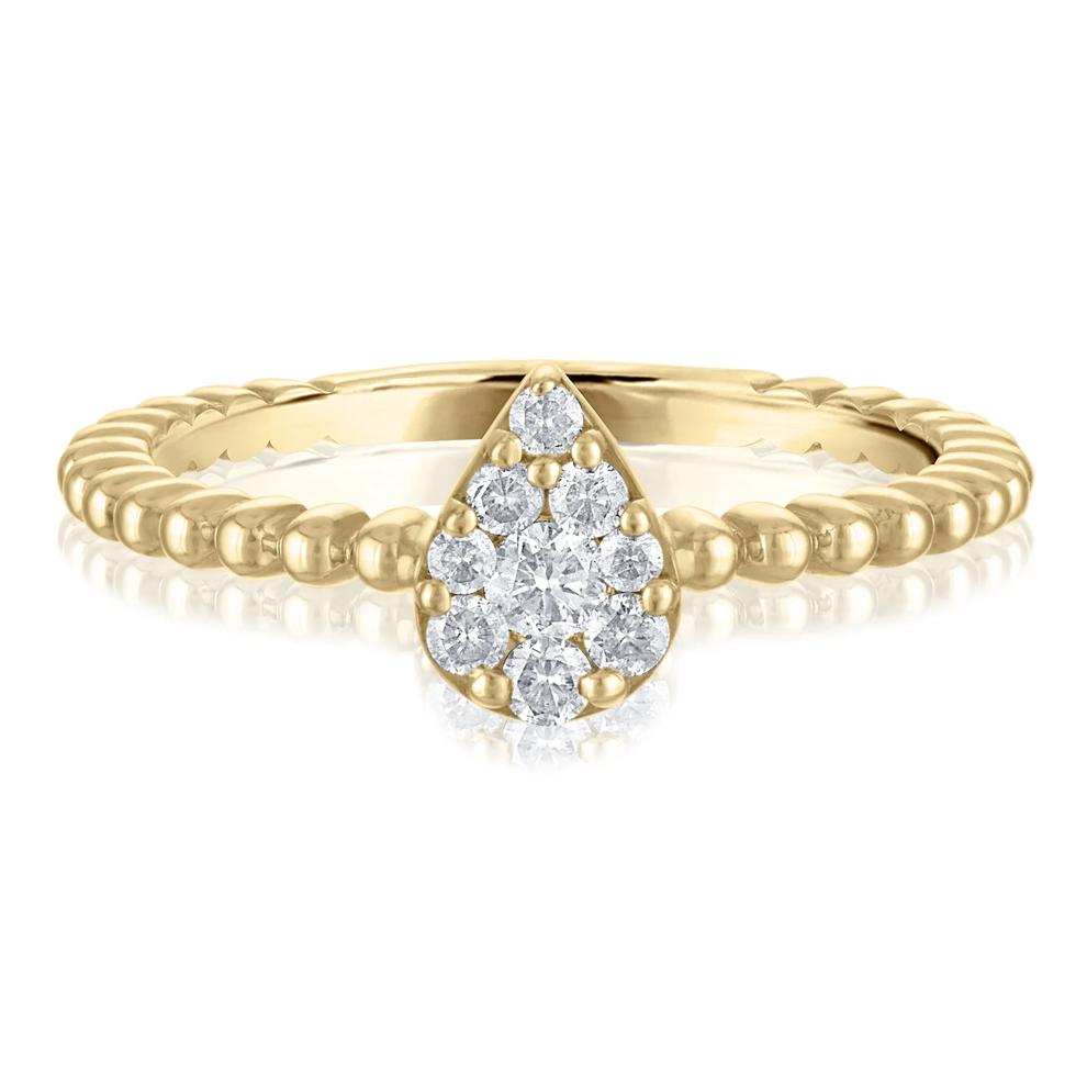 Diamond Promise Ring in 10K Yellow Gold (1/4 ct. tw.) – Image 1 of 3