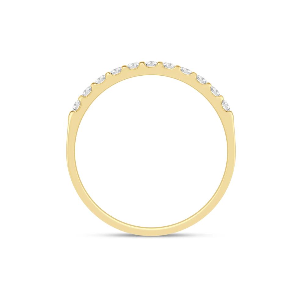 Diamond Band in 10K Yellow Gold (1/7 ct. tw.) – Image 2 of 3