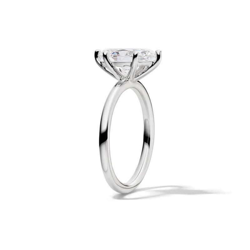 Lab Grown Diamond Solitaire Marquise Engagement Ring in 14K White Gold &#40;2 ct.&#41; – Image 3 of 4
