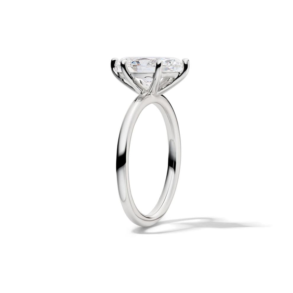 Lab Grown Diamond Solitaire Marquise Engagement Ring in 14K White Gold (2 ct.) – Image 3 of 4