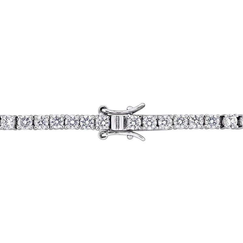 Lab-Created White Sapphire Bracelet in Sterling Silver  – Image 2 of 5