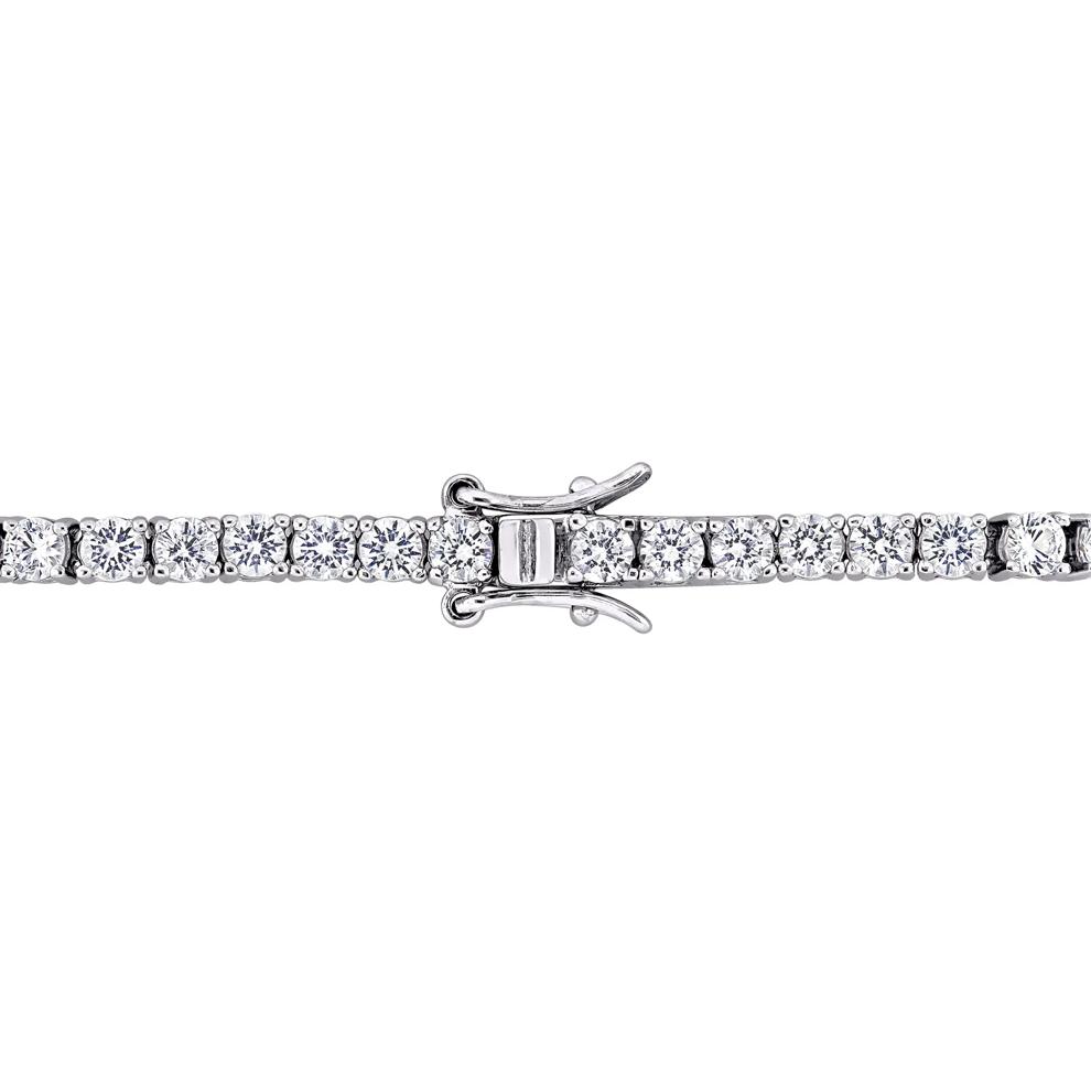 Lab-Created White Sapphire Bracelet in Sterling Silver  – Image 2 of 5