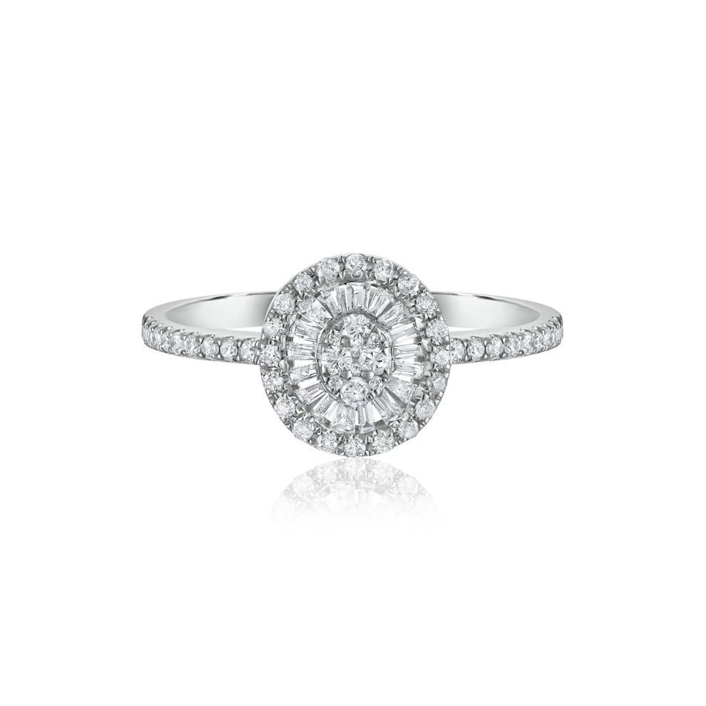 Diamond Engagement Ring in 14K White Gold (3/8 ct. tw.) – Image 1 of 3