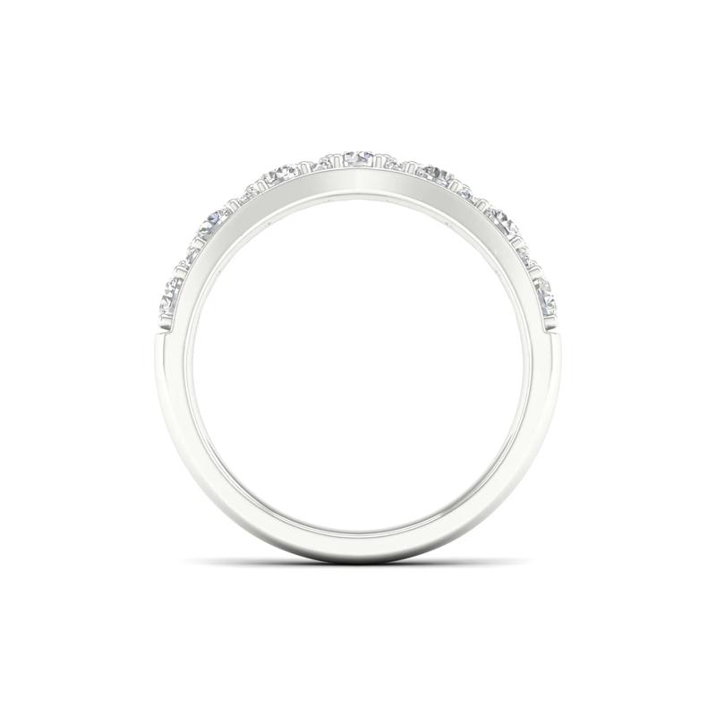 Lab Grown Diamond Contour Band in 14K White Gold &#40;3/4 ct. tw.&#41; – Image 2 of 4
