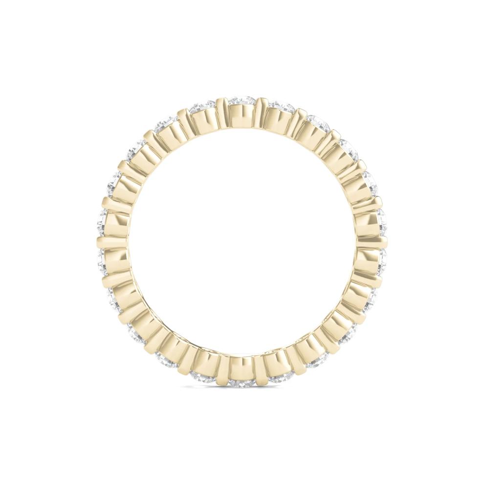 Round-Cut Diamond Shared Prong Eternity Band in 14k Yellow Gold (1 ct. tw.) – Image 2 of 3