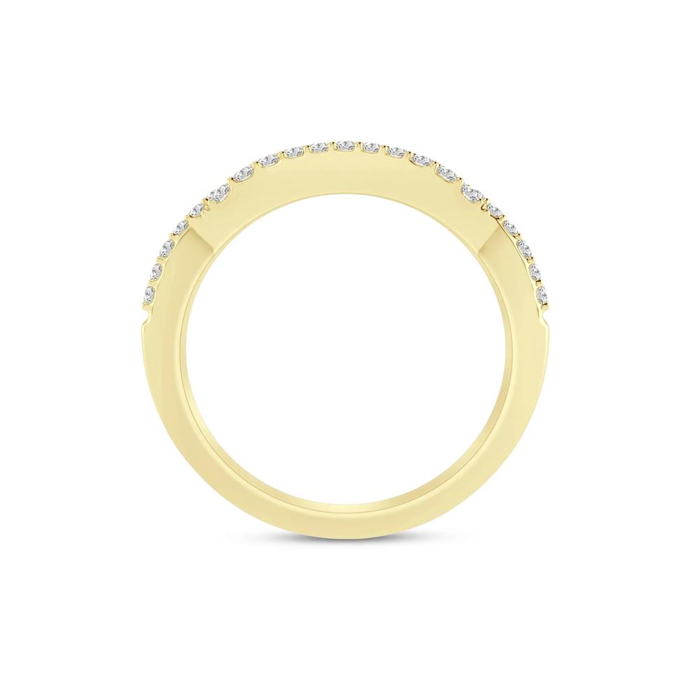 Diamond Twist Contour Band in 14K Yellow Gold (1/5 ct. tw.) – Image 2 of 3